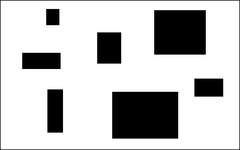 Split Black Rectangle Logo - Splitting the remaining space of rectangles into rectangles