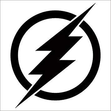 White Flash Logo - Amazon.com: The Flash Vinyl Decal / Sticker - Black 4