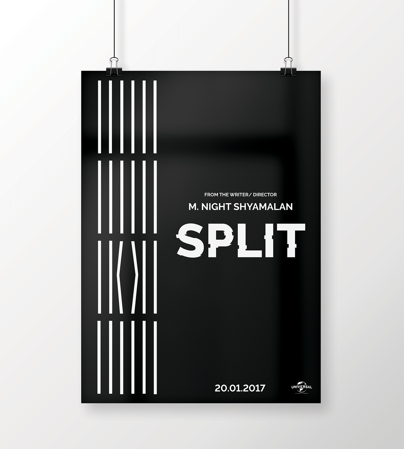 Split Black Rectangle Logo - Split. Fan made Poster