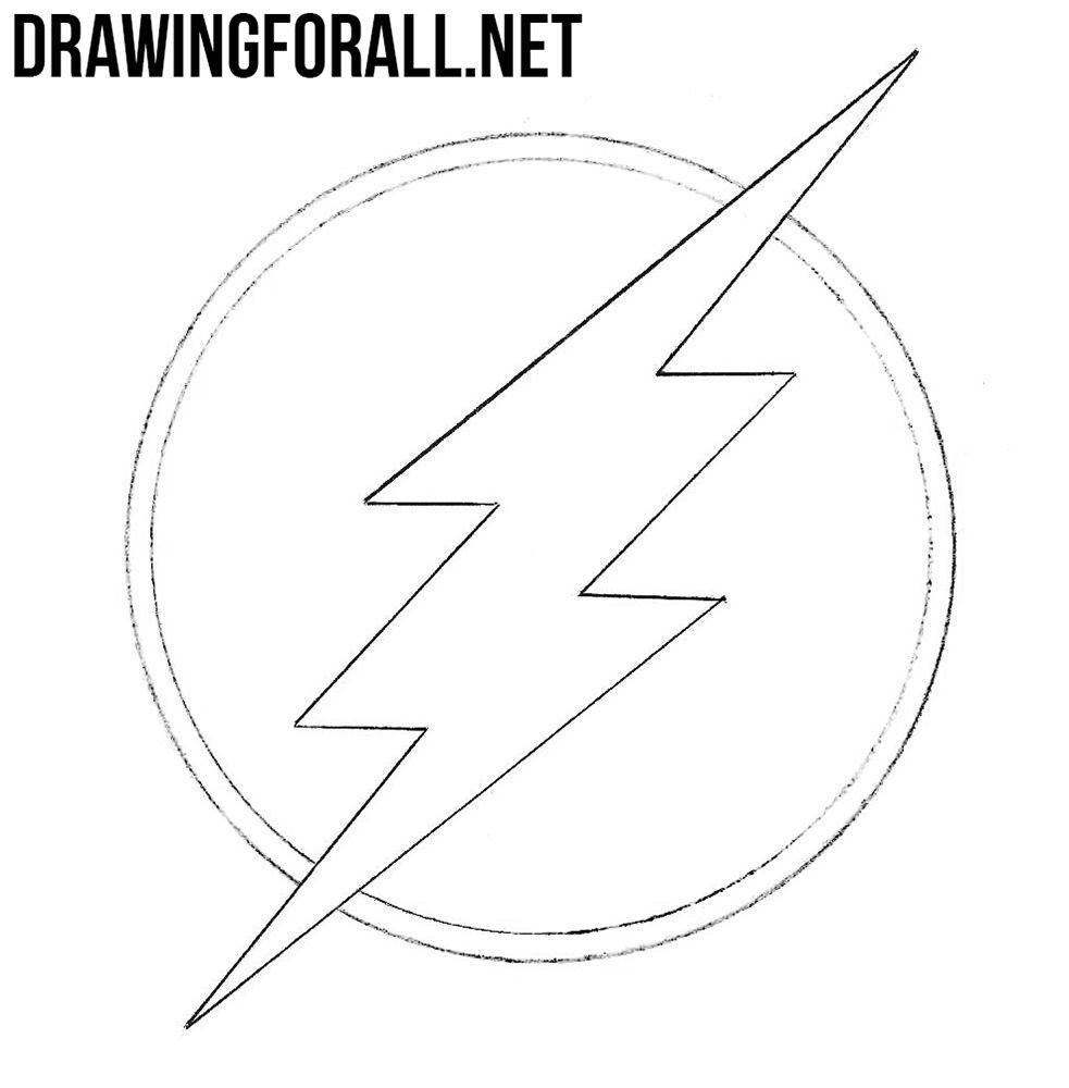 White Flash Logo - How to Draw the Flash Logo | DrawingForAll.net