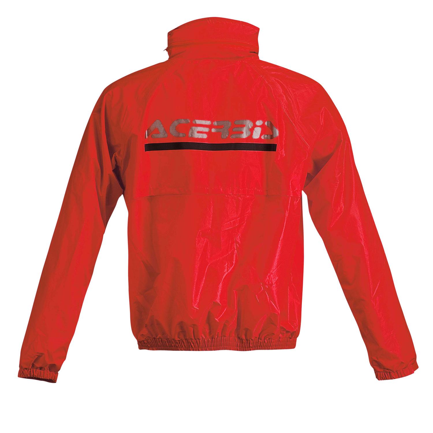 Red Suit Logo - Acerbis Rain Set Rain Suit Logo Red Black 2019