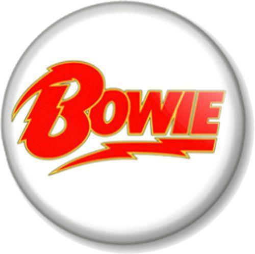 White Flash Logo - DAVID BOWIE LOGO Pinback Button Badge ZIGGY STARDUST WHITE FLASH ...