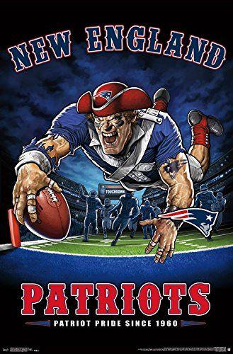 Patriots End Zone Logo - Amazon.com: Trends International Wall Poster New England Patriots ...