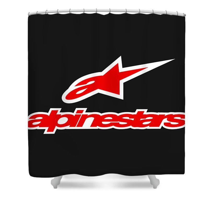 Alpinestars Logo - Alpinestars Logo Shower Curtain for Sale by Diki Bahagia