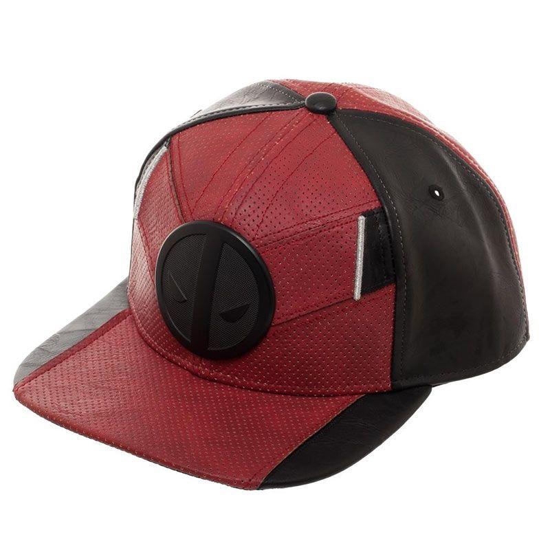 Red Suit Logo - Deadpool Suit Up Logo PU Fabric Red Men's Hat | TVMovieDepot.com