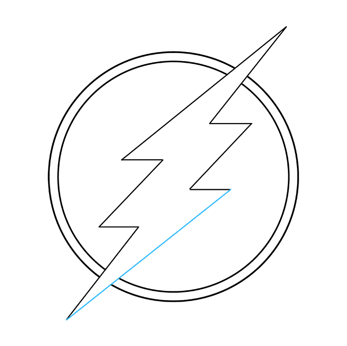 White Flash Logo - How to Draw the Flash Logo - Really Easy Drawing Tutorial