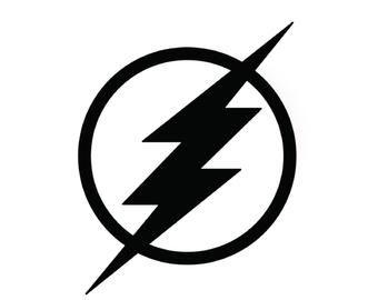White Flash Logo - The flash symbol | Etsy