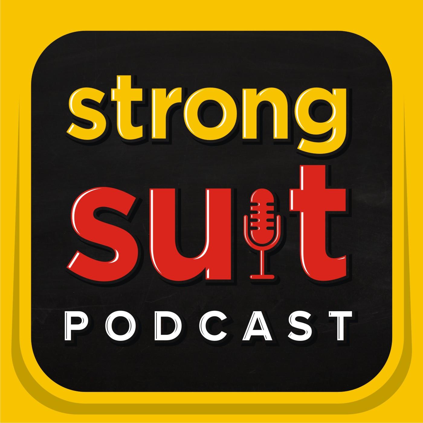Red Suit Logo - Strong Suit Podcast logo