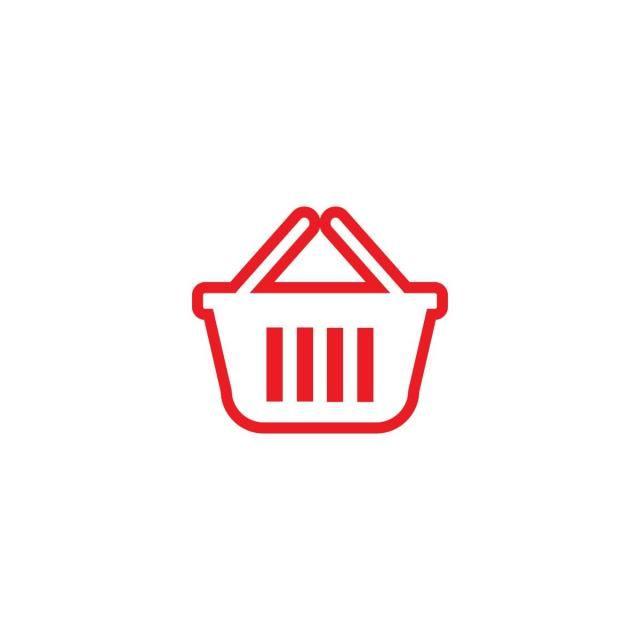 Red Retail Logo - Red Shopping Bag Outline Retail Logo Design Template Vector, Cart ...