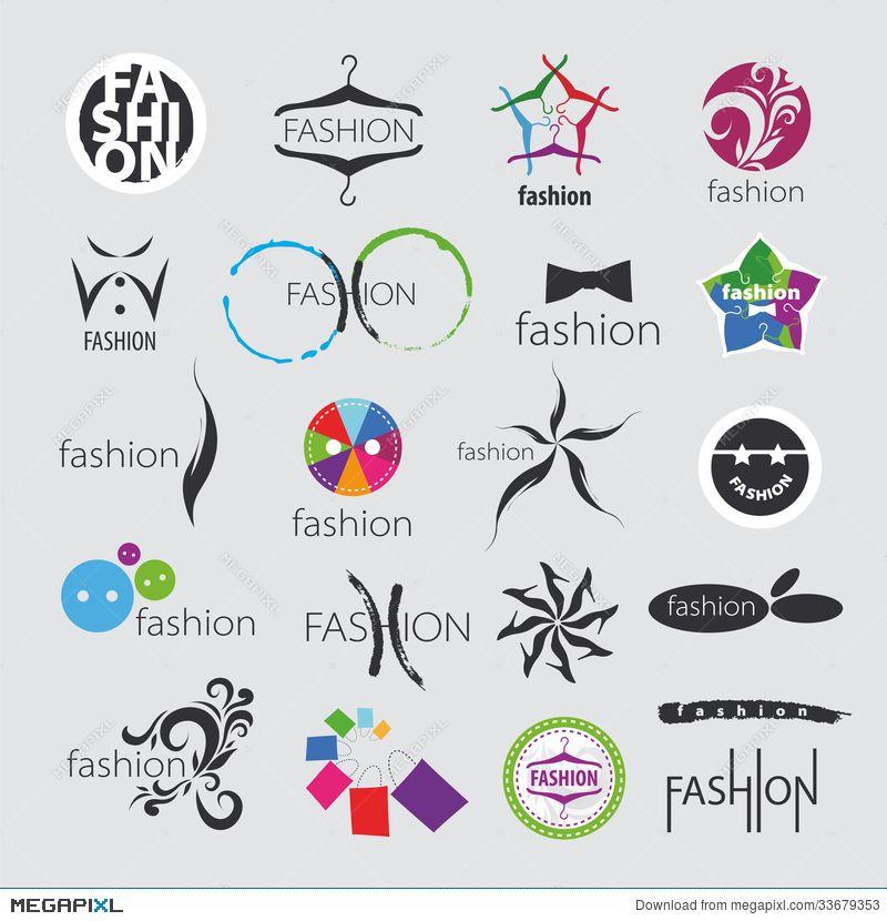 Fashion and Beauty Logo - Vector Logos For Clothing And Fashion Accessories Illustration ...
