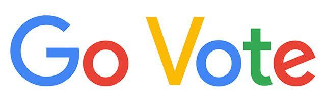 Go Google Logo - Google Doodle: Go Vote: Where Do I Vote #ElectionDay