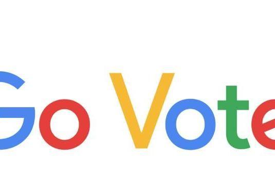 Go Google Logo - Google encourages users to vote with new Doodle