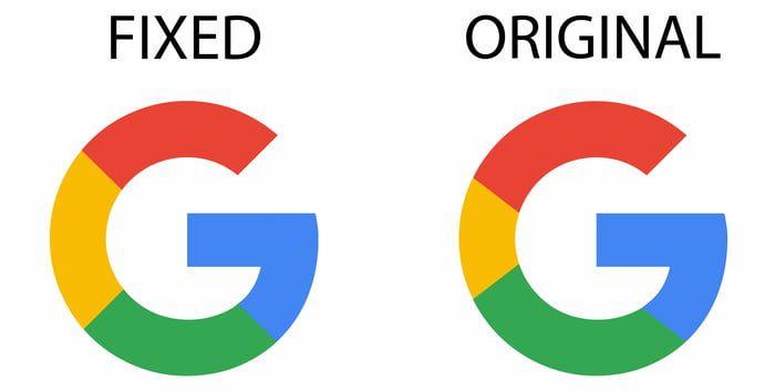 Go Google Logo - I had a go at fixing the google logo