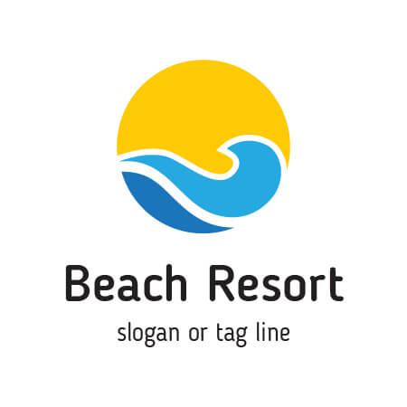 Resort Logo - Buy professional Beach Resort Logo Template for $10