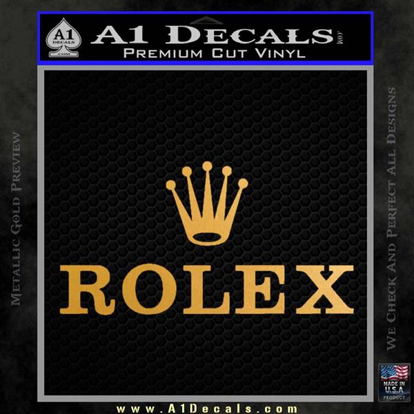 rolex logo sticker