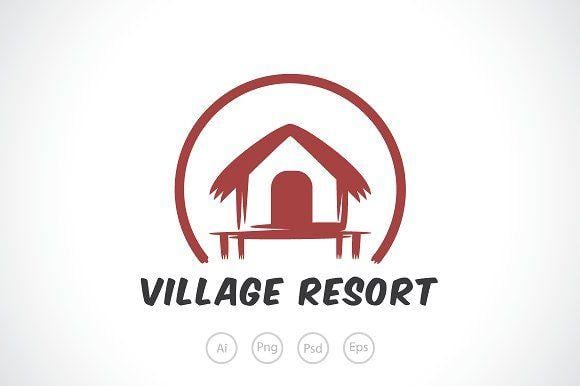 Village Logo - Village Resort Logo Template ~ Logo Templates ~ Creative Market