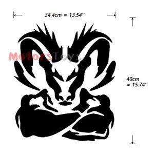 Cool Goat Logo - 1PC Fashion & Cool Muscle Ram Goat Hellaflush Side Door Vinyl Car ...