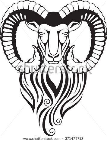 Cool Goat Logo - Stock Images similar to ID 352842485 - goat logo | Awesome Tattoo ...