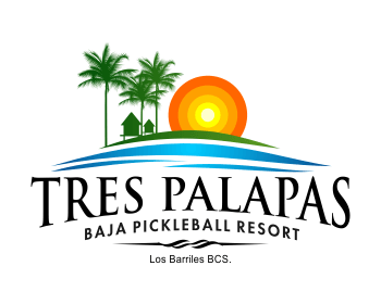 Resort Logo - Tres Palapas Baja Pickleball Resort logo design contest. Logos page: 4
