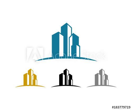Generic Square Logo - Square Building Real Estate for Business Company Logo Generic Vector