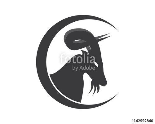 Cool Goat Logo - Goat Head Logo