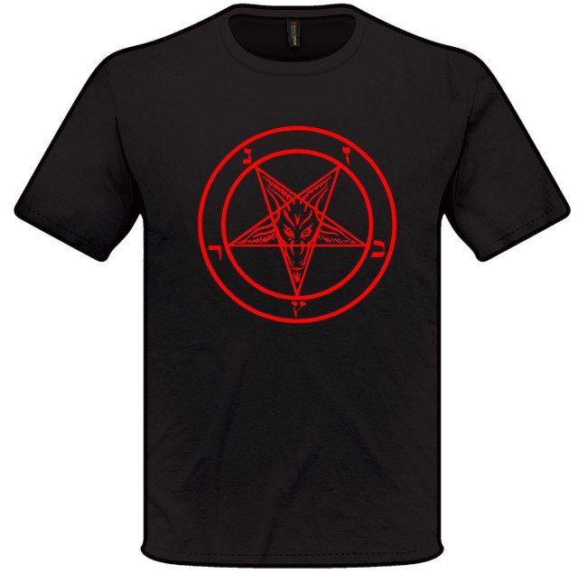 Cool Goat Logo - Baphomet Symbol T Shirt Satanic church goth unholy demonic goat Cool ...