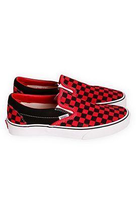Checkerd Vans Red Logo - Red and black checkered shoes. I want these so badd!! | My Style ...