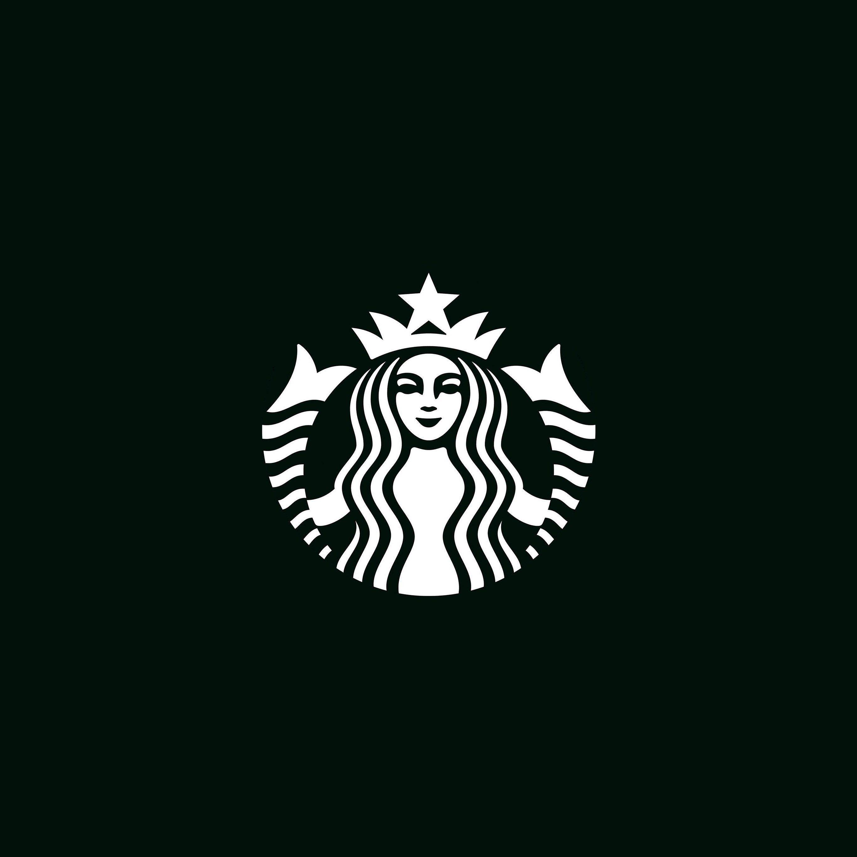 Large Starbucks Logo - I Love Papers | ax30-starbucks-logo-dark-bw-illustration-art