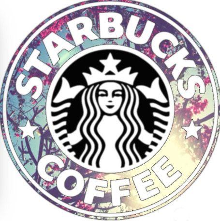 Large Starbucks Logo - Starbucks logo|floral;flowers on trees uploaded by Hailey McClelland