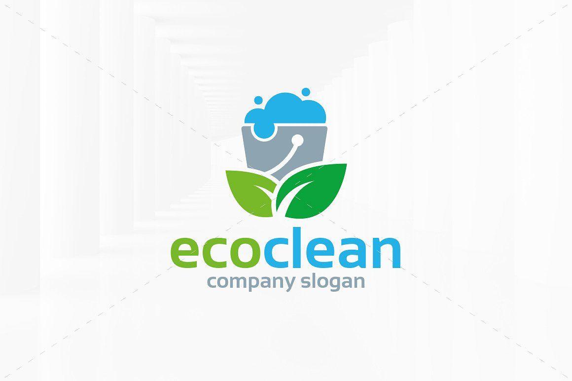 Clean Logo - Eco Clean Logo Template ~ Logo Templates ~ Creative Market