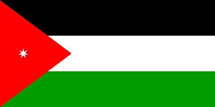Red Triangle Flag Logo - Historical Flags (Jordan)