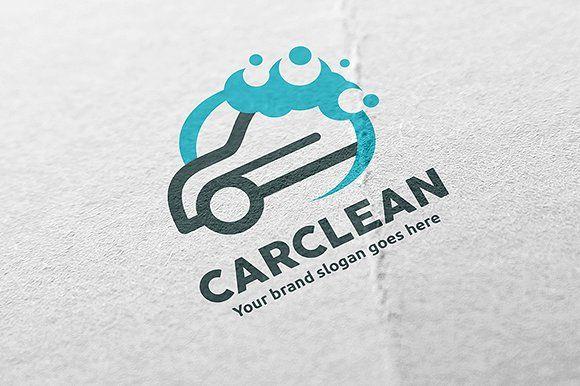 Clean Logo - Car Clean Logo Logo Templates Creative Market