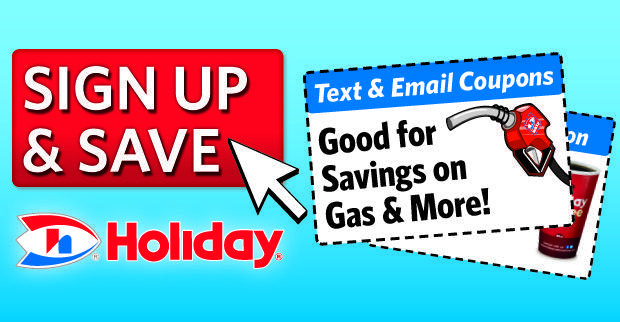 Holiday Convenience Stores Logo - Sign up for valuable gas coupons and other offers from Holiday.
