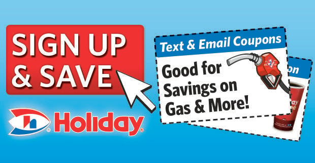 Holiday Convenience Stores Logo - Sign up for valuable gas coupons and other offers from Holiday