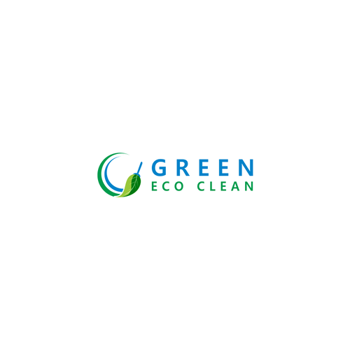 Clean Logo - Logo design for Green Eco Clean, an eco-friendly cleaning company ...