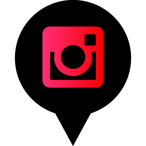 Red Instagram Logo - Instagram Free Black Red Social Media Pin Icon Designed By Alfredo