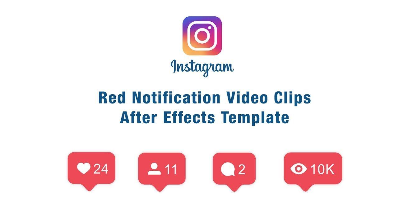 Red Instagram Logo - Instagram Red Icon Notification Animation | After Effects Project ...