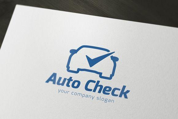 Commercial Auto Shop Logo - Auto Check Logo by Super Pig Shop on Creative Market | Logo | Logos ...