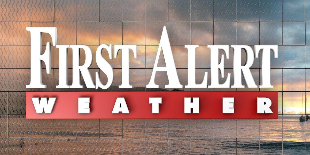 Cool Spike Logo - First Alert Forecast: consistently cool, rain chances to spike