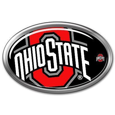 Oval O Logo - Item C5 61: Offset Ohio State Athletic O Auto Emblem. Conrads