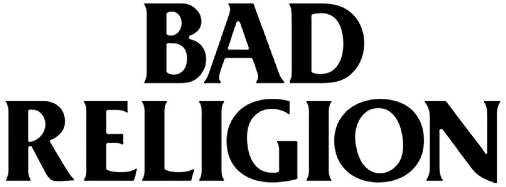 Religion Logo - Bad Religion Logo Rub-On Sticker - Black