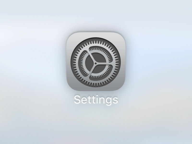Apple Settings Logo - iOS Parallax Icon