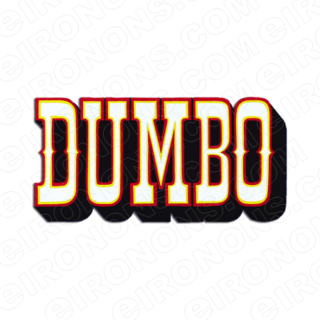 Dumbo Logo - DUMBO LOGO CHARACTER T SHIRT IRON ON TRANSFER DECAL #CD8. YOUR ONE