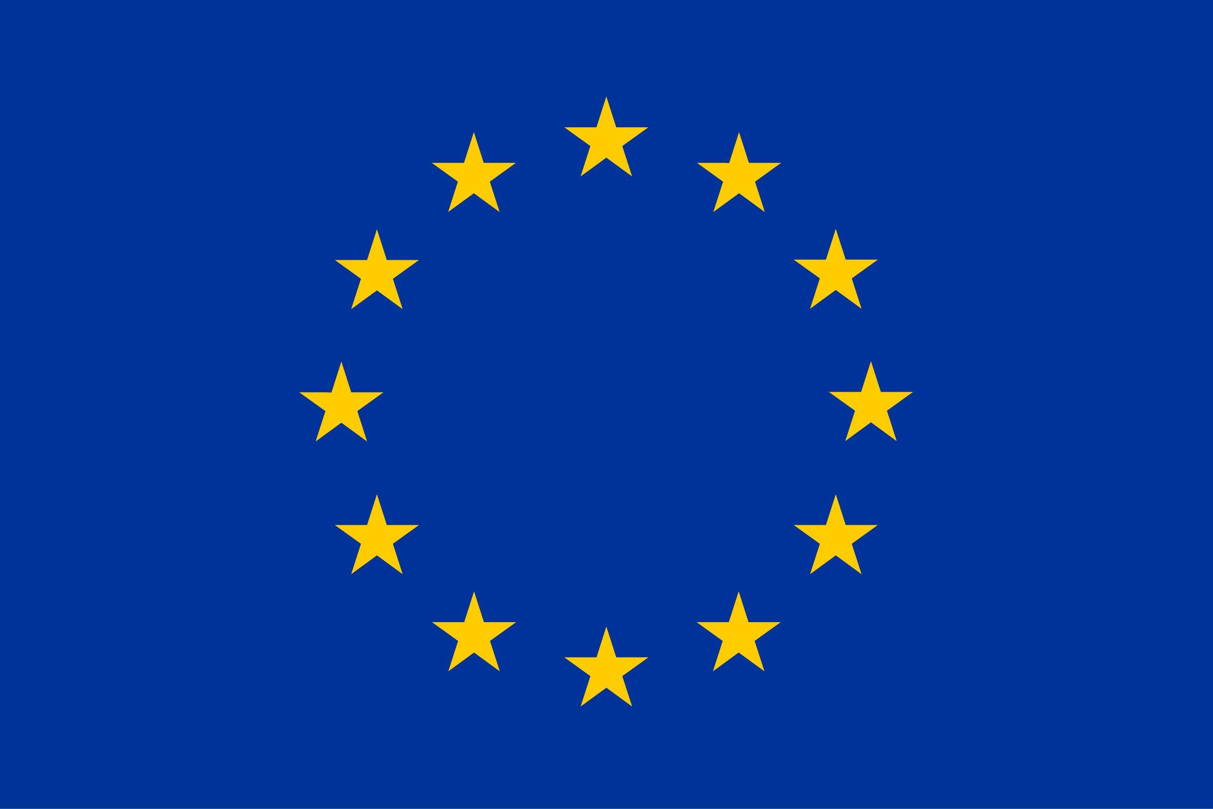 Blue and Yellow Sign Logo - The European flag