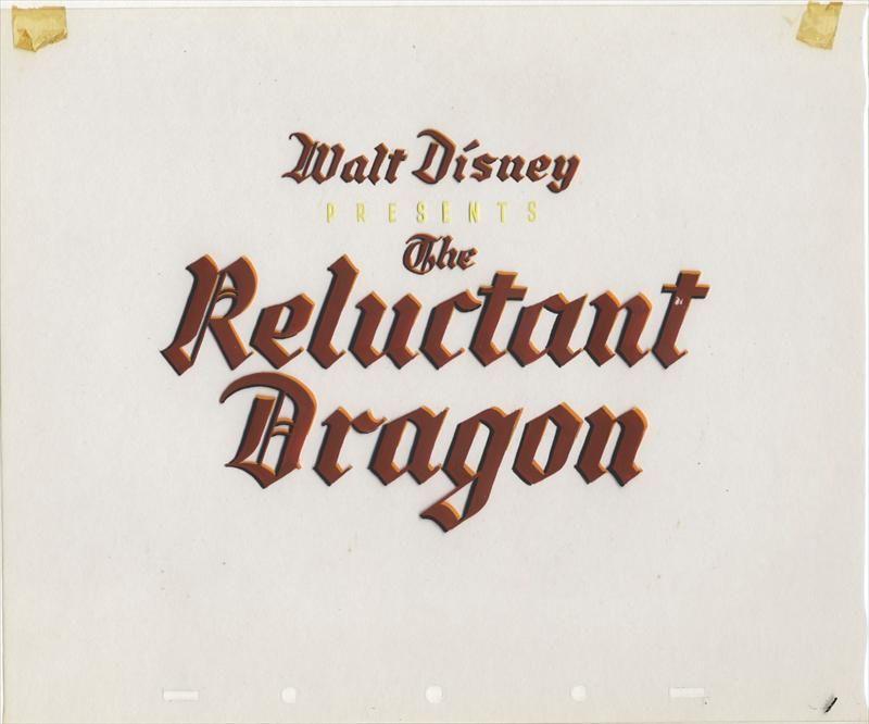 1941 Walt Disney Presents Logo - auction.howardlowery.com: Disney THE RELUCTANT DRAGON Preliminary ...