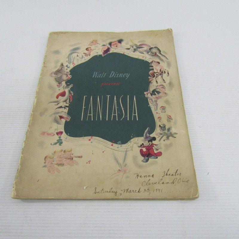 1941 Walt Disney Presents Logo - Walt Disney Presents Fantasia Program Book