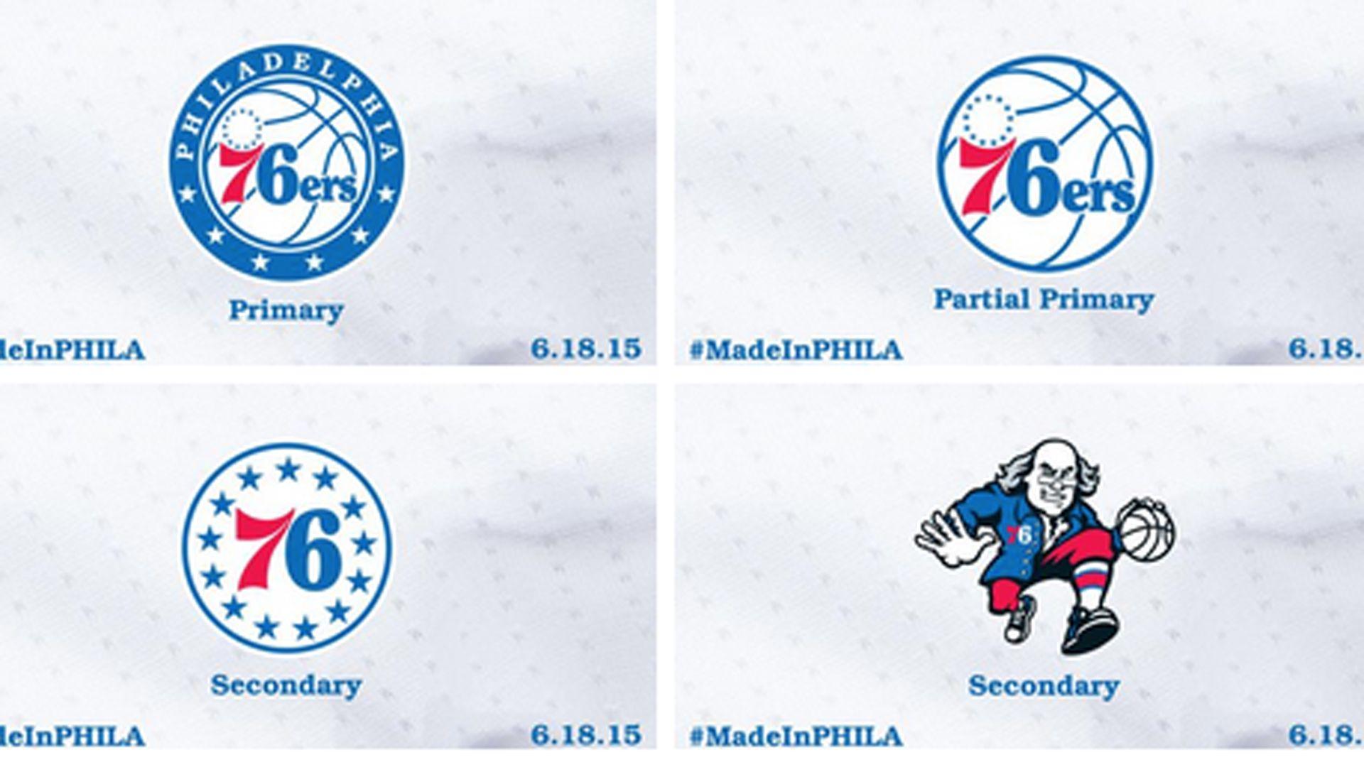Sixers Logo - The 76ers new logo — round, starry, red, white and blue | NBA ...