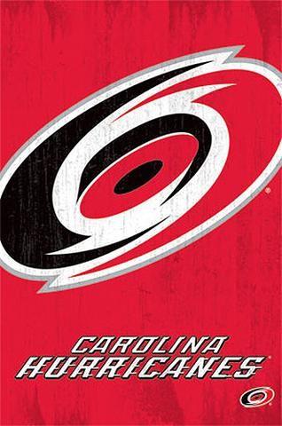 Carolina Hurricanes Logo - Carolina Hurricanes Official NHL Hockey Team Logo Poster - Costacos ...