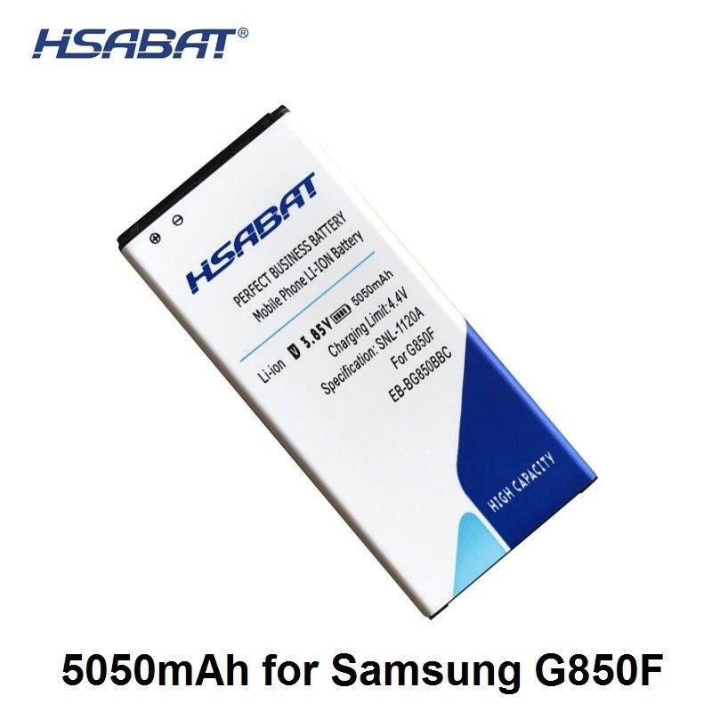 Alpha Battery Logo - HSABAT 5050mAh EB-BG850BBC Battery for Samsung Galaxy Alpha G850F ...