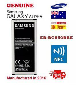 Alpha Battery Logo - Genuine Samsung Galaxy Alpha Battery 1860mAh G850F G850T EB BG850BBC